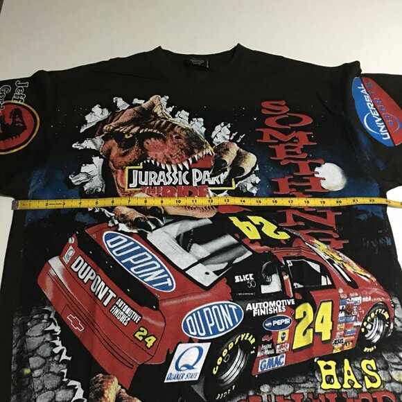 Jeff Gordon Nascar Jurassic Park All Over Print T-Shirt XL - Picture 4 of 5